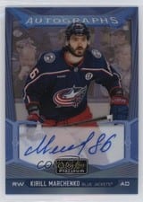 2024-25 O-Pee-Chee Platinum Blue Rainbow Autographs Kirill Marchenko #BA-KM card