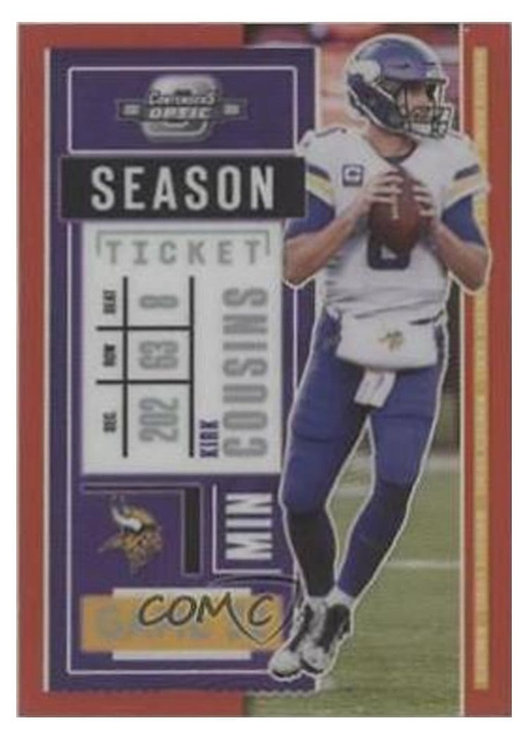 2020 Panini Contenders Optic Base Set Kirk Cousins Red #37 card