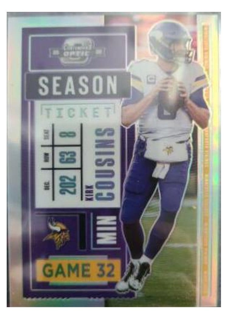 2020 Panini Contenders Optic Base Set Kirk Cousins #37 card