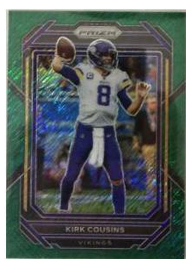 2022 Panini Prizm Base Set Kirk Cousins #187 card