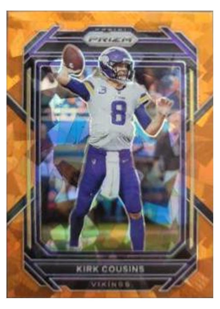 2022 Panini Prizm Base Set Kirk Cousins #187 card