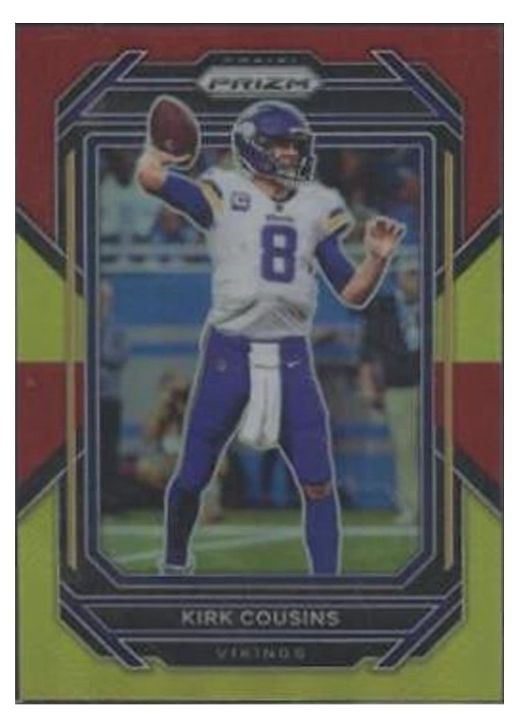 2022 Panini Prizm Base Set Kirk Cousins #187 card