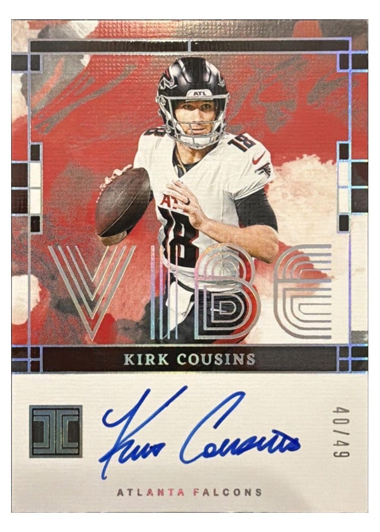 2024 Panini Impeccable Vibes Signatures Kirk Cousins #3 card