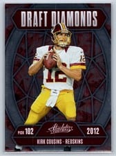 2025 Panini Absolute Draft Diamonds Kirk Cousins #DD-NCS card