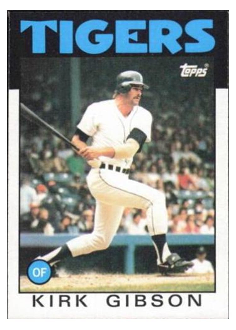 1986 Topps Kirk Gibson #295 card