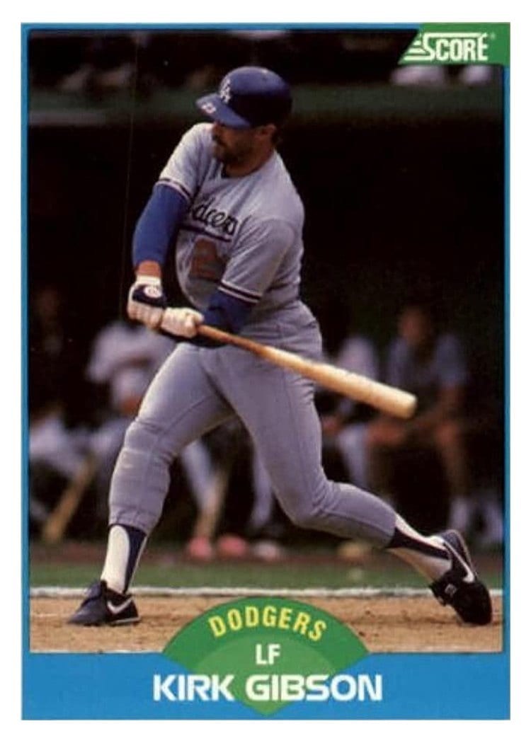 1989 Score Kirk Gibson #210 card