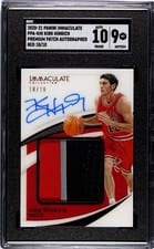 2020-21 Panini Immaculate Collection Premium Patch Autographs Kirk Hinrich #PPA-KHI card