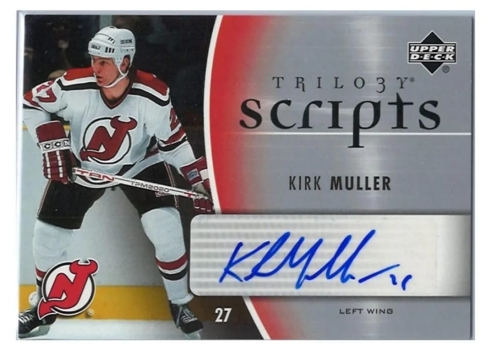 2006 Upper Deck Trilogy Scripts Kirk Muller #TS-KM card