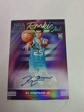 2024-25 Hoops Rookie Ink KJ Simpson Jr. #RI-SIM card