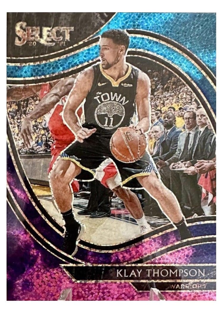2020-21 Panini Select Base Set Klay Thompson Cosmic #243 card