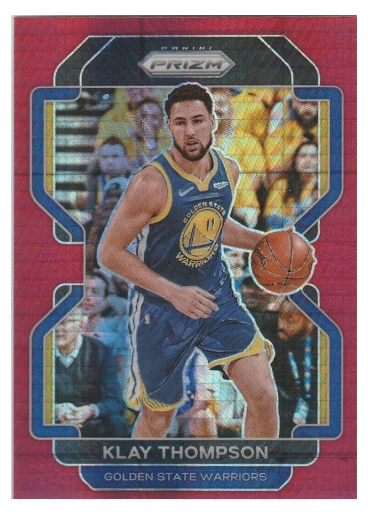 2021-22 Panini Prizm Base Set Klay Thompson #92 card