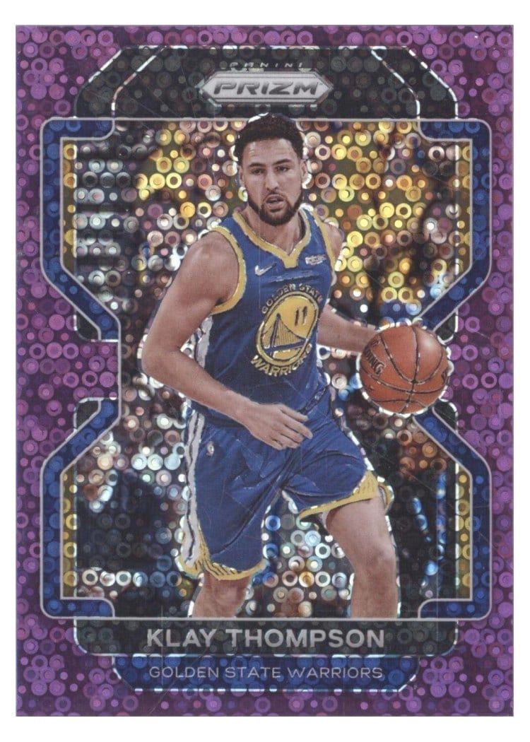 2021-22 Panini Prizm Base Set Klay Thompson #92 card