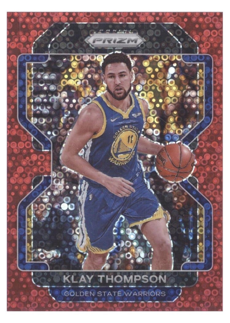 2021-22 Panini Prizm Base Set Klay Thompson #92 card