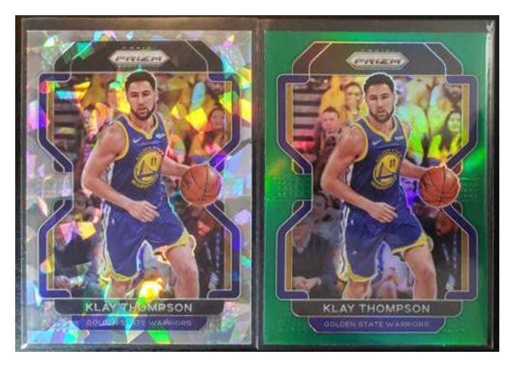 2021-22 Panini Prizm Base Set Klay Thompson #92 card