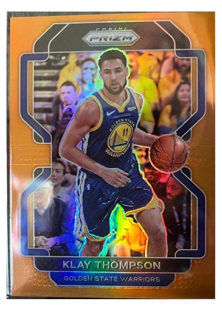 2021-22 Panini Prizm Base Set Klay Thompson #92 card