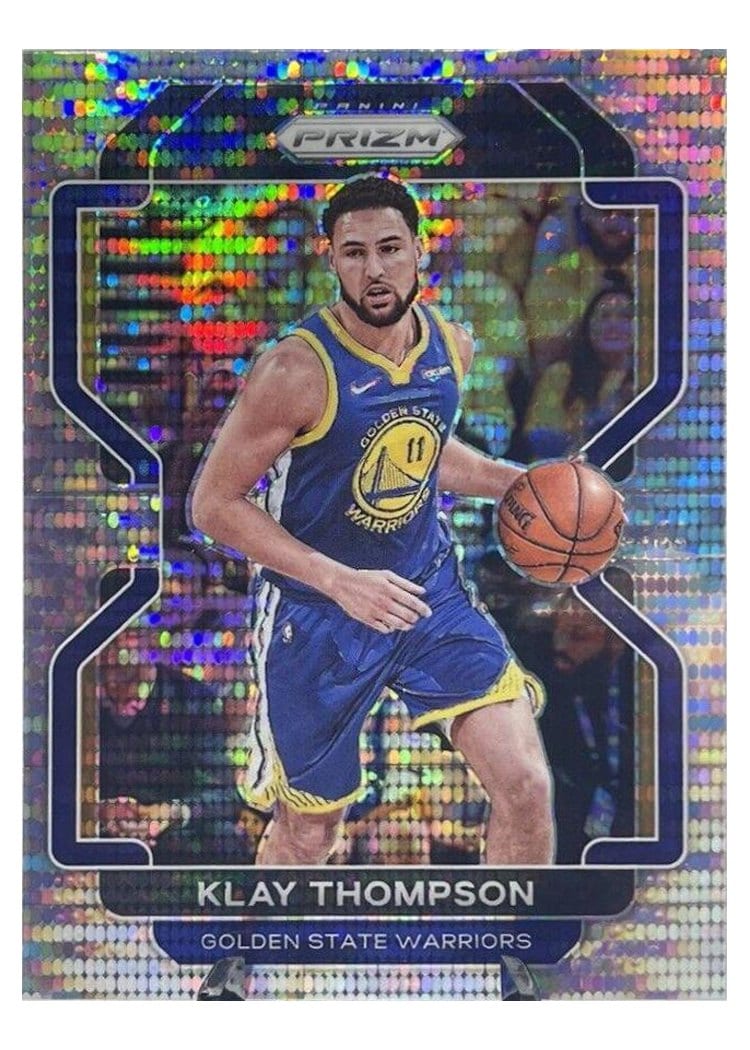 2021-22 Panini Prizm Base Set Klay Thompson Pulsar Prizm #92 card