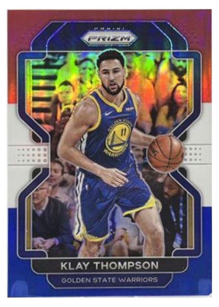 2021-22 Panini Prizm Base Set Klay Thompson #92 card