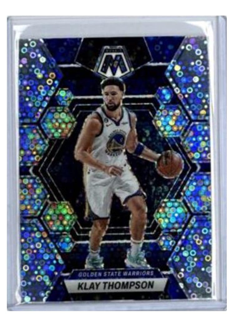 2022-23 Panini Mosaic Base Set Klay Thompson Fast Break Silver #34 card
