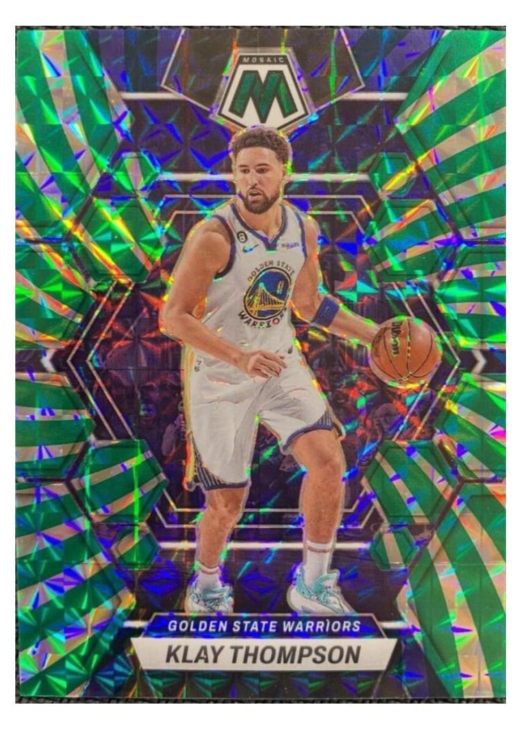 2022-23 Panini Mosaic Base Set Klay Thompson #34 card