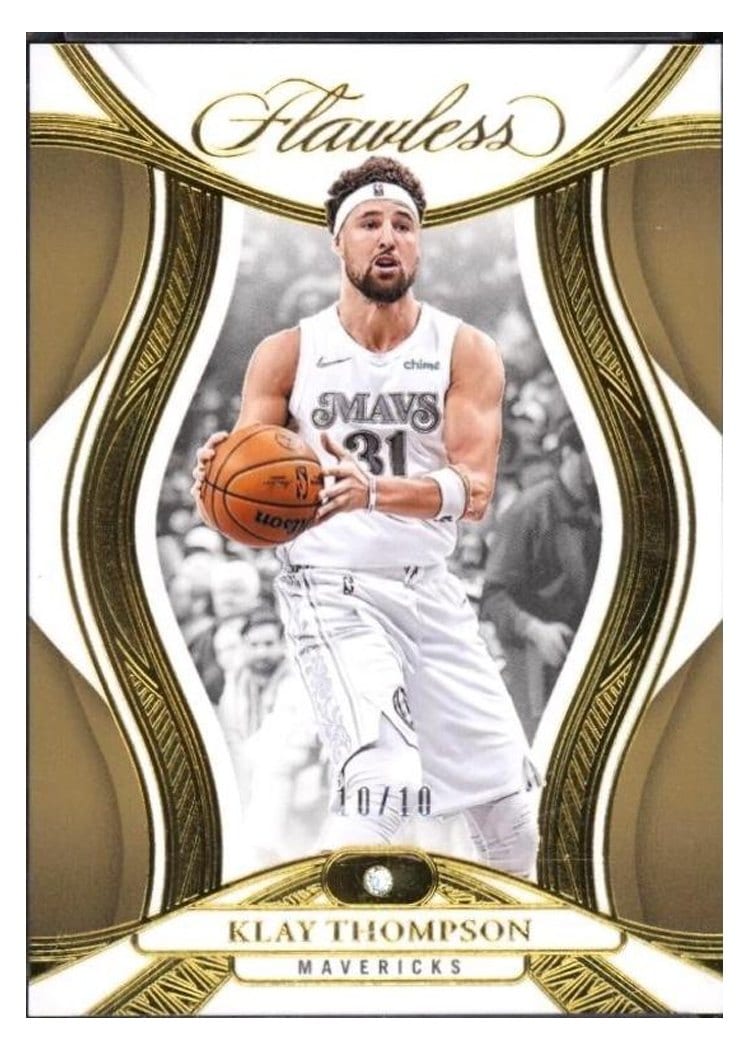 2024-25 Panini Flawless Base Gems Klay Thompson #38 card