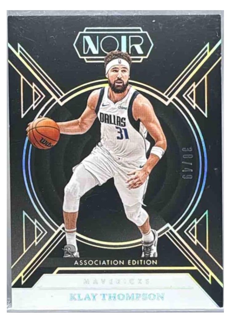 2024-25 Panini Noir Base Set Klay Thompson Holo Silver #41 card