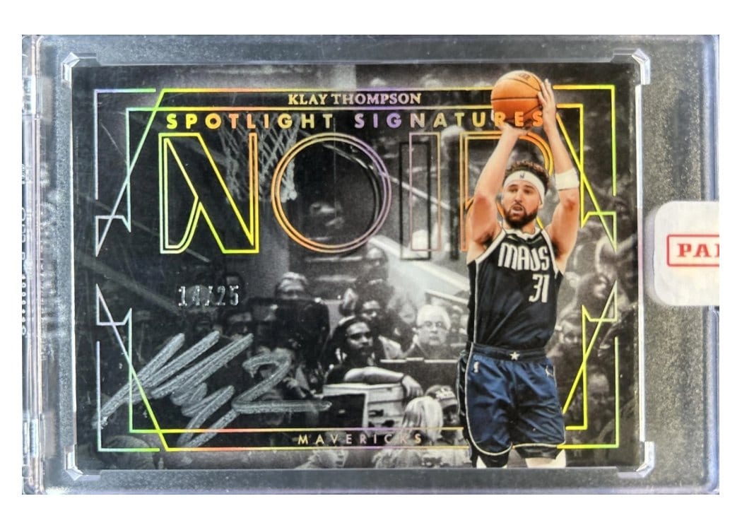 2024-25 Panini Noir Spotlight Signatures Horizontal Set Klay Thompson #11 card