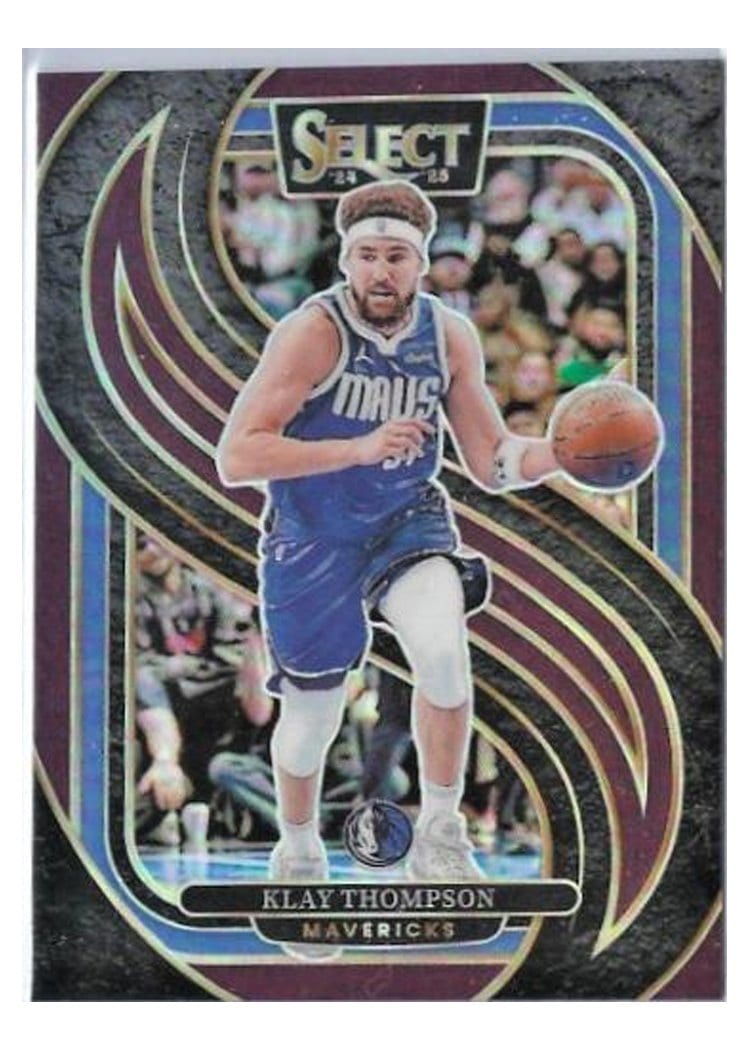 2024-25 Panini Select Base Set Klay Thompson Maroon Prizm #108 card