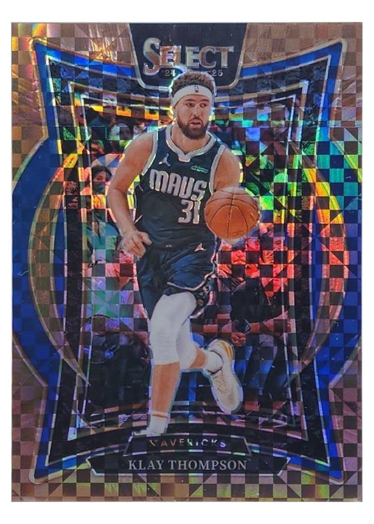 2024-25 Panini Select Base Set Klay Thompson Bronze Checker Prizm #38 card