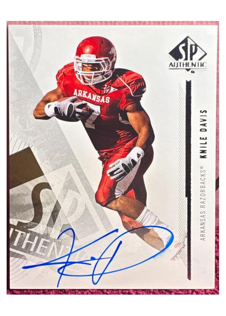 2013 SP Authentic Knile Davis #25 card