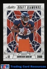 2024 Panini Absolute Draft Diamonds Jersey Knowshon Moreno #DDJ-KMO card