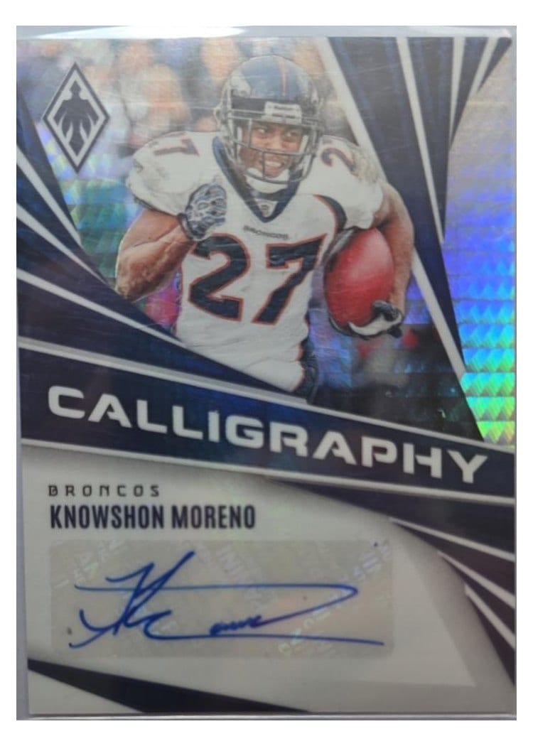 2024 Panini Phoenix Calligraphy Knowshon Moreno #C-KMO card