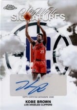 2025-26 Topps Chrome Sky Write Signatures Kobe Brown #SWS-KB card