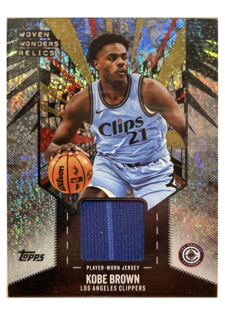 2025-26 Topps Woven Wonders Relics Kobe Brown #WW-KB card