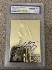 1996 Fleer 23KT Gold Kobe Bryant Purple Signature card