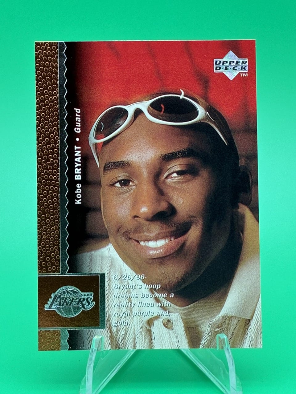 1996 Upper Deck Kobe Bryant #58 card