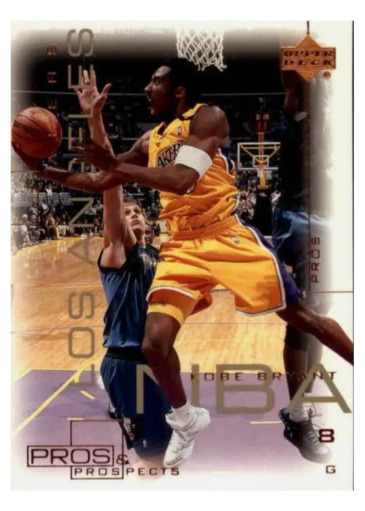 2000 Upper Deck Pros & Prospects Kobe Bryant card