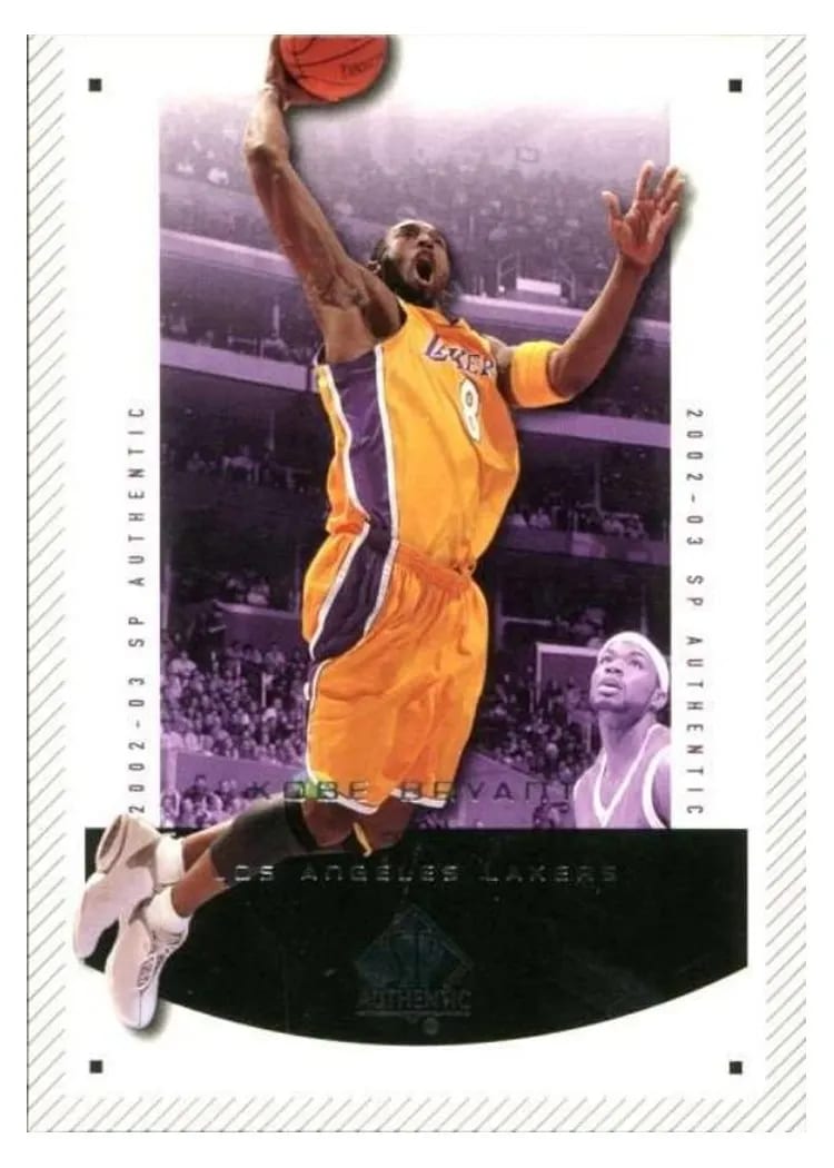 2002 SP Authentic Kobe Bryant #37 card