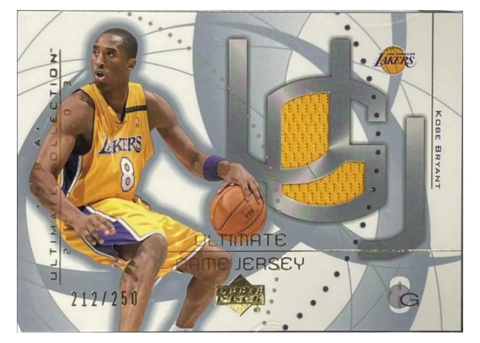 2002 Upper Deck Ultimate Jersey Kobe Bryant #KB card