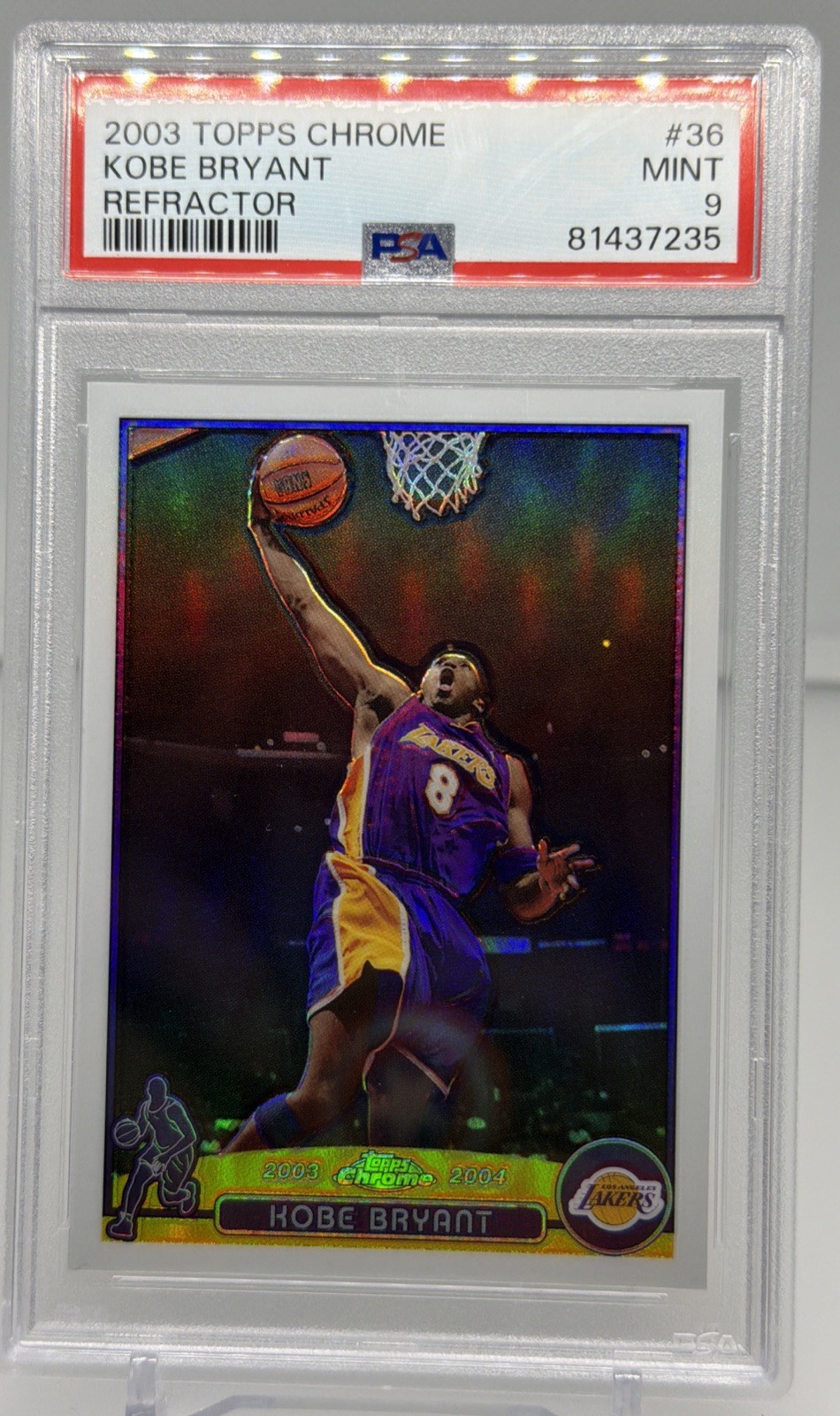 2003 Topps Chrome Kobe Bryant #36 card