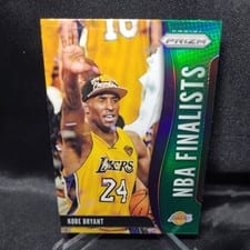 2019 Panini Prizm NBA Finalists Kobe Bryant Green Prizm #9 card