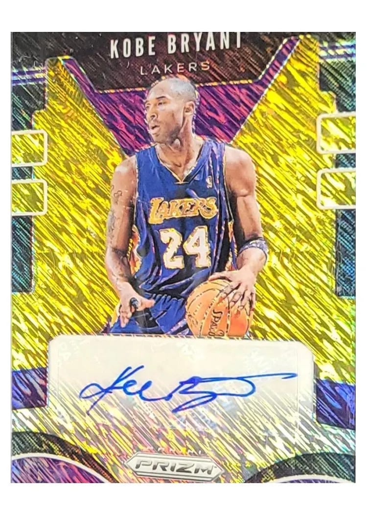 2019 Panini Prizm Signatures Kobe Bryant #KBR card