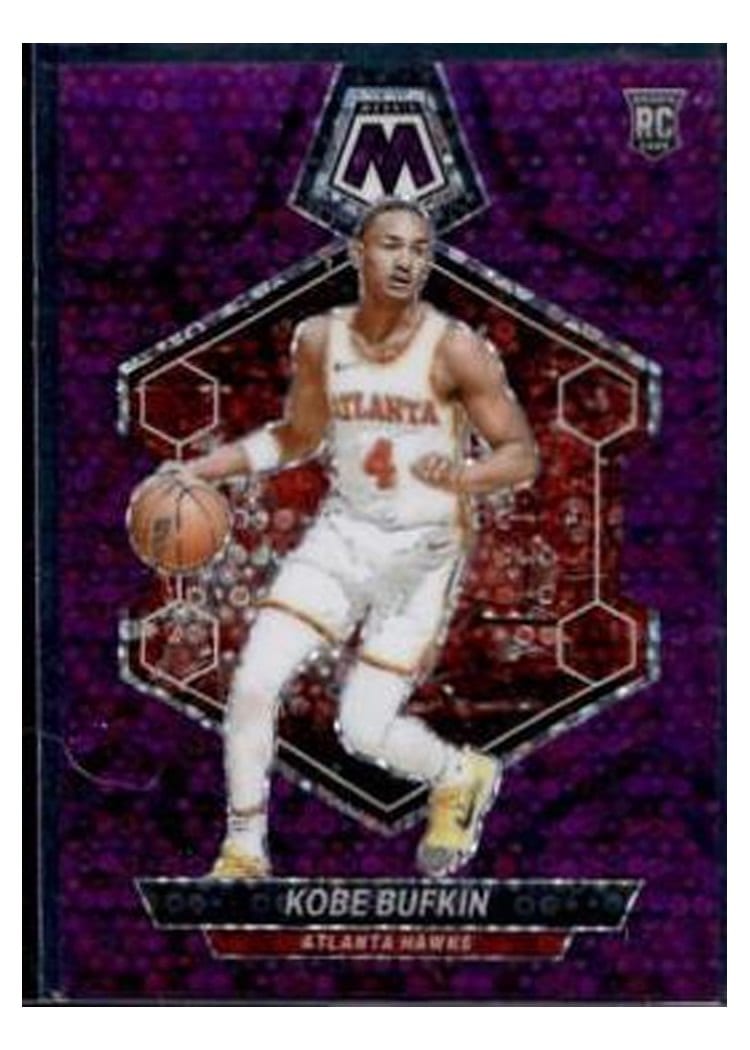 2023-24 Panini Mosaic Base Set Kobe Bufkin Purple Fast Break #201 card
