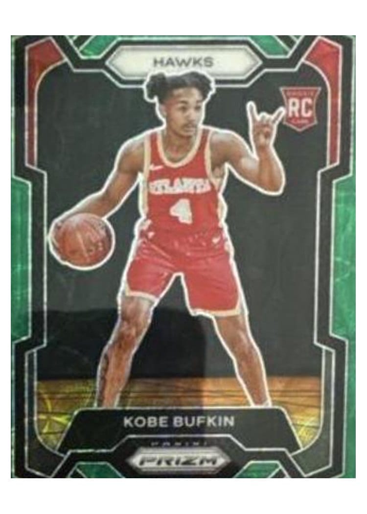 2023-24 Panini Prizm Base Set Kobe Bufkin Choice Green #151 card
