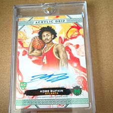 2023-24 Topps Motif Acrylic Drip Autographs Kobe Bufkin #ADA-KB card