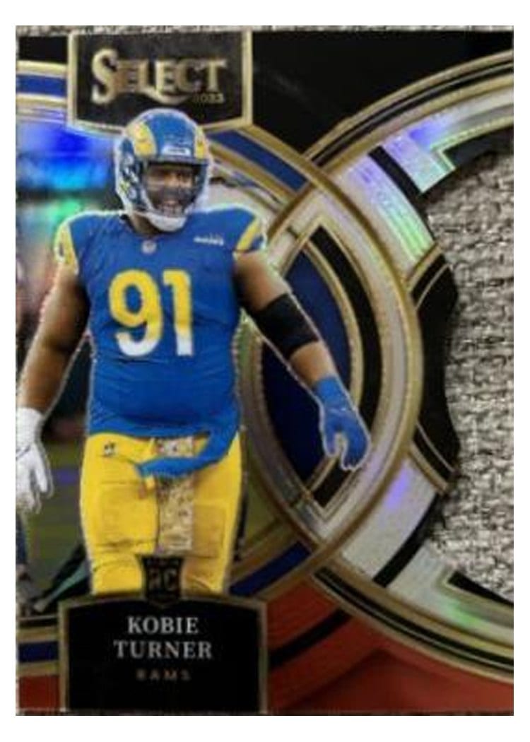 2023 Panini Select Base Set Kobie Turner Black Red Prizm Die-Cut #131 card