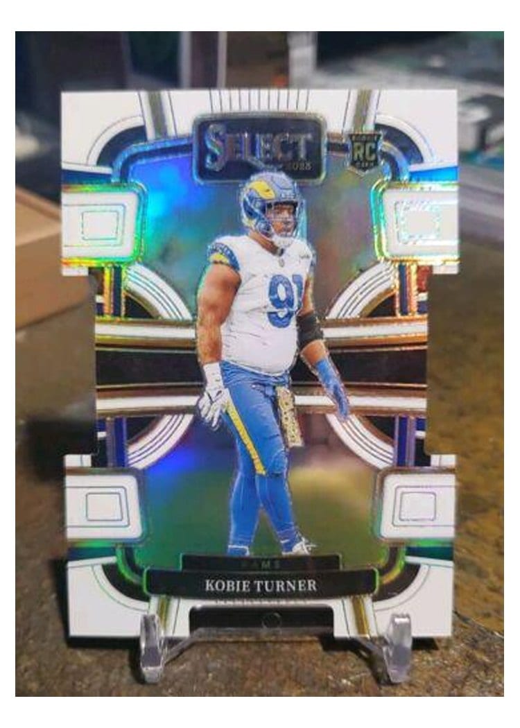 2023 Panini Select Base Set Kobie Turner White Prizm Die-Cut #54 card
