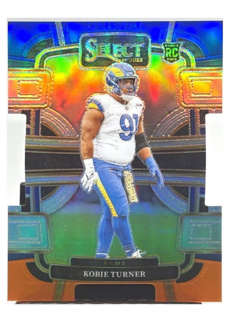 2023 Panini Select Base Set Kobie Turner Blue Orange Prizm Die-Cut #54 card