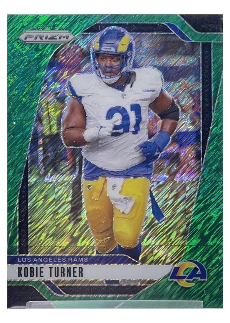 2024 Panini Prizm Base Set Kobie Turner Green Shimmer #171 card