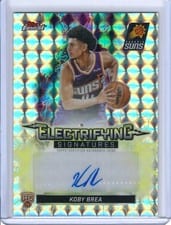 2025-26 Finest Electrifying Signatures Koby Brea #ESG-KB card