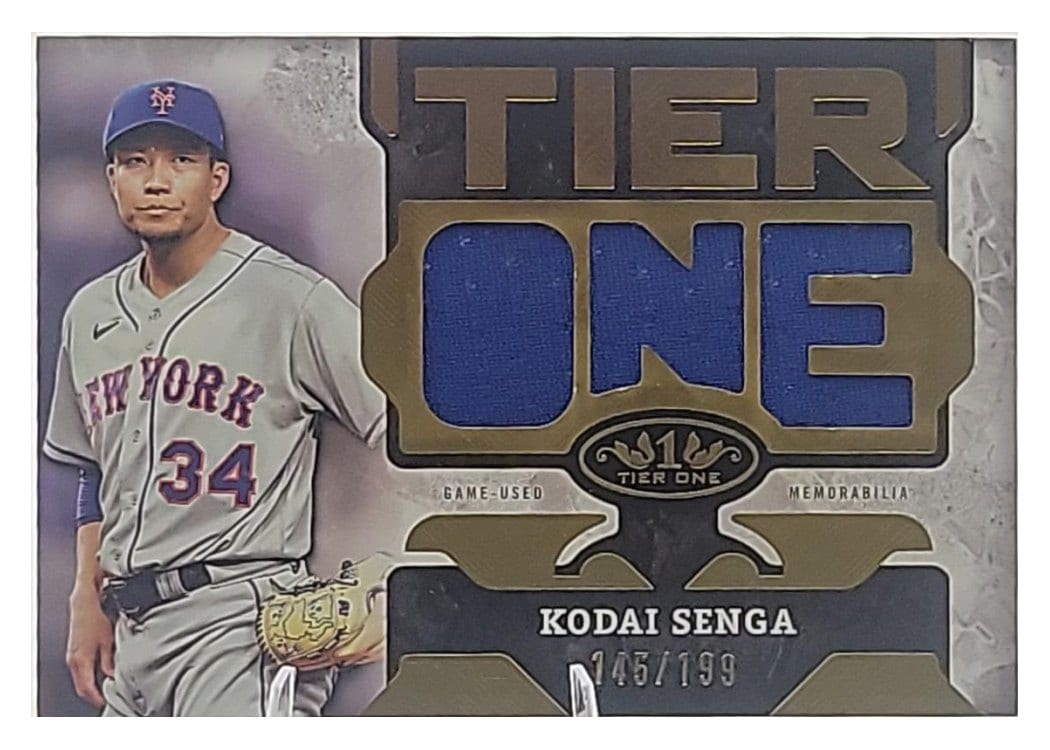 2025 Topps Tier One Die-Cut Relics Kodai Senga #T1RD-KS card